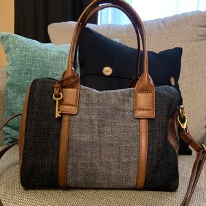Fossil denim handbag